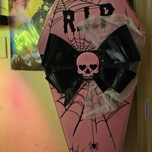 Pink coffin Backpack/ crossbody purse.⚰️